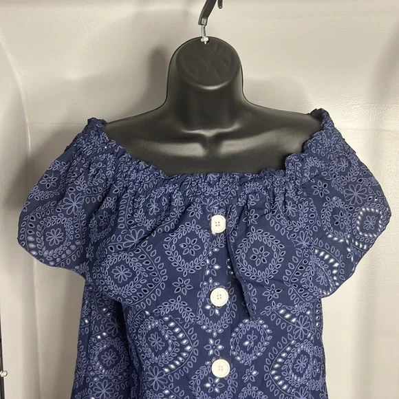 ✨SOLD✨ NWOT Zara Basics Eyelet Detail Minidress - Picture 4 of 6